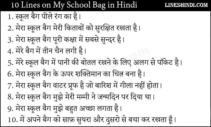 10-Lines-on-My-School-Bag-in-Hindi